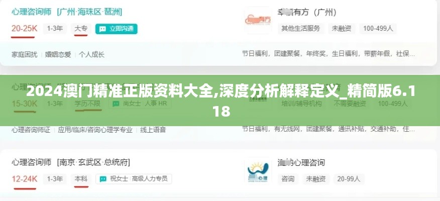 2024澳门精准正版资料大全,深度分析解释定义_精简版6.118