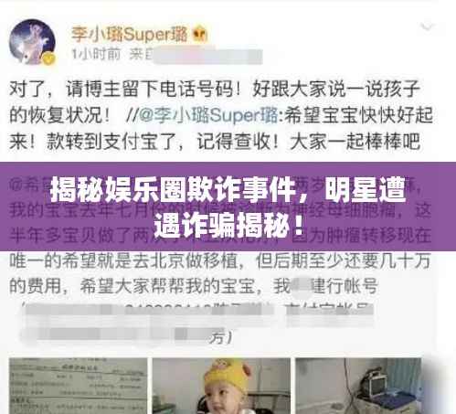 揭秘娱乐圈欺诈事件,明星遭遇诈骗揭秘!