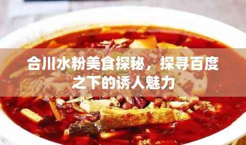合川水粉美食探秘，探寻百度之下的诱人魅力